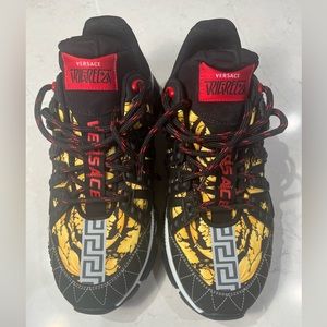 Versace Trigeca 'Barocco Print - Black' Size 42